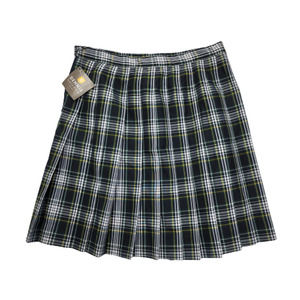 Dennis Uniform Skirt Junior Miss Schoolgirl Campbell Plaid Pleated Junior 11 NWT
